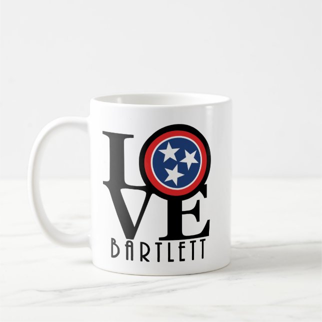 KÄRLEK Bartlett Tennessee 11ozMug Kaffemugg (Vänster)