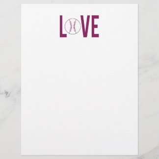 Kärlek Baseball Brevhuvud