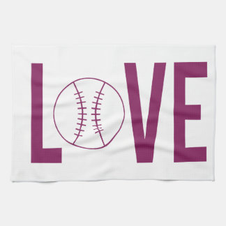 Kärlek Baseball Kitchen Towel Kökshandduk