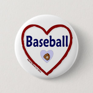 Kärlek Baseball Knapp