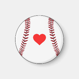 Kärlek baseball magnet
