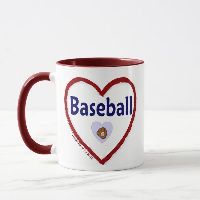 Kärlek Baseball Mugg (Vänster)