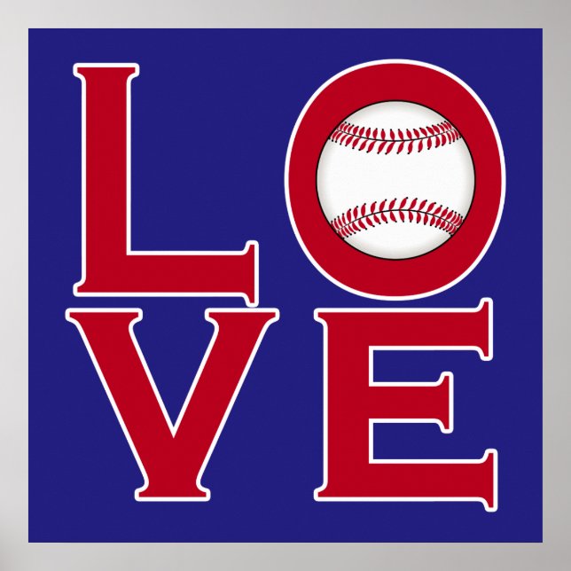 KÄRLEK: Baseball Poster (Framsidan)