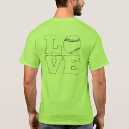 Kärlek Baseball/Softball Manar-Shirt Tröja