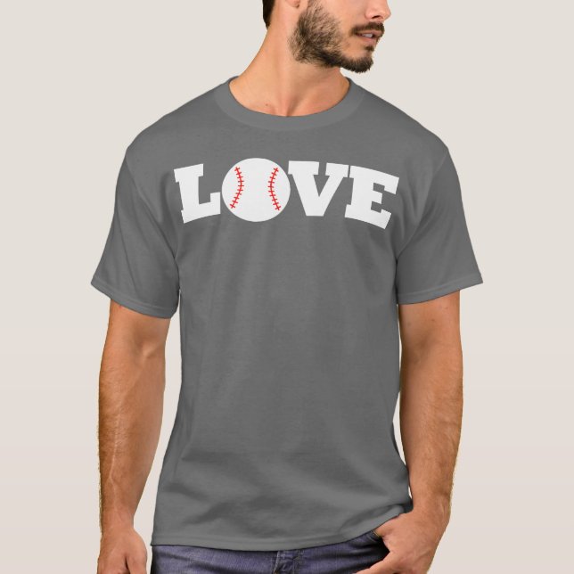KÄRLEK Baseball T Shirt (Framsida)