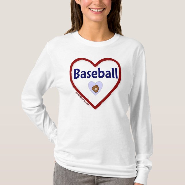 Kärlek Baseball T-shirt (Framsida)