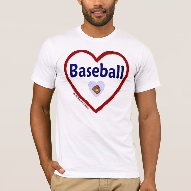 Kärlek Baseball Tee (Framsida)