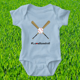 Kärlek baseboll hashtag slogan sport t shirt