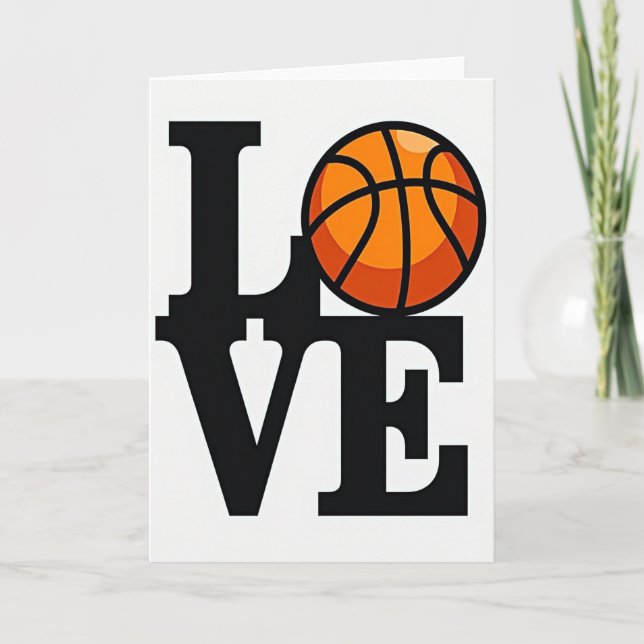 Kärlek Basket Stor Kort (Framsida)
