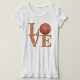 Kärlek Basketall Tee Shirt