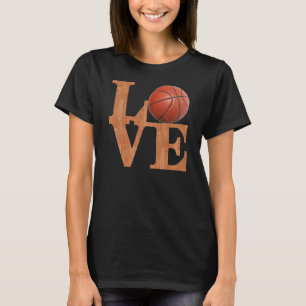 Kärlek Basketall Tee Shirt