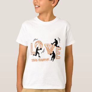 Kärlek Basketball Boys White T-Shirt