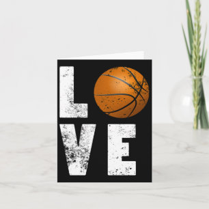 Kärlek Basketball Coola Design for Sport Älskare Kort