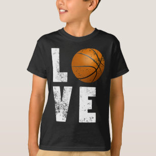 Kärlek Basketball Coola Design for Sport Älskare T Shirt
