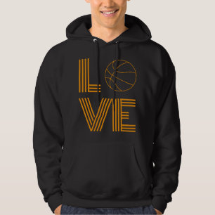 Kärlek Basketball Gift Hoodie