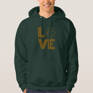 Kärlek Basketball Gift Hoodie