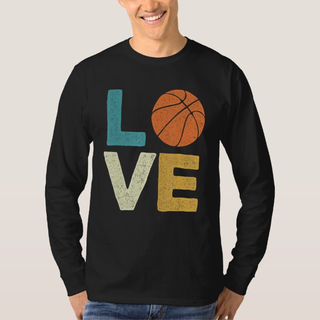 Kärlek Basketball Player Coach Point Guard Boll Sh T Shirt (Framsida)