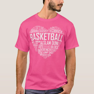 Kärlek Basketball Shirt Gift Player Heart T