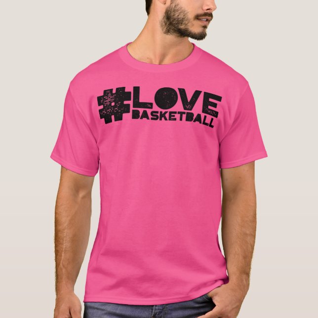 Kärlek Basketball T Shirt (Framsida)