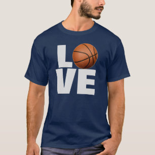 Kärlek Basketball T-Shirt - Blue Blue Sport Tees