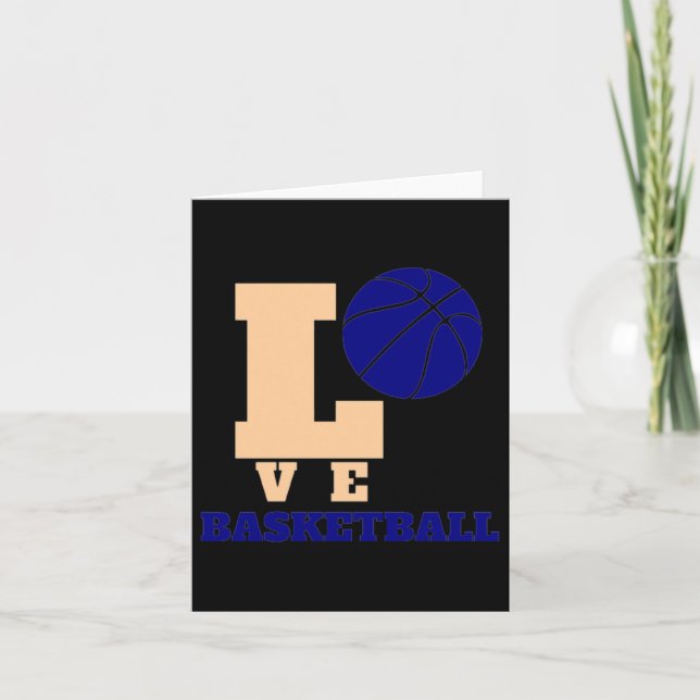 Kärlek Basketboll 1 Kort (Framsida)
