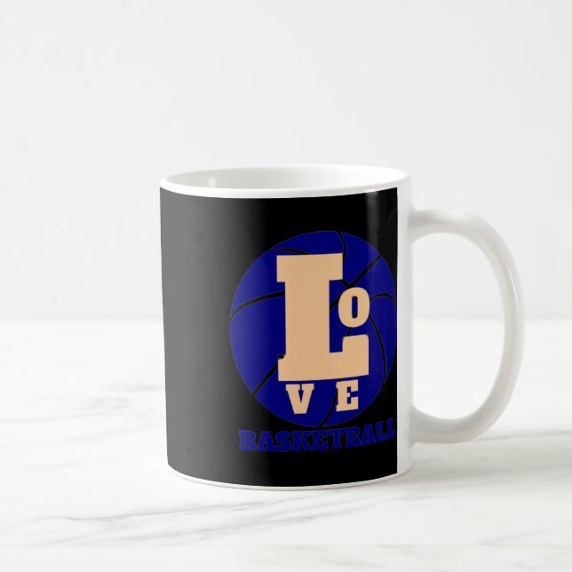 Kärlek Basketboll 3 Kaffemugg (Höger)