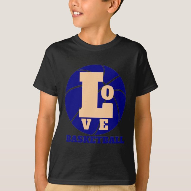 Kärlek Basketboll 3 T Shirt (Framsida)