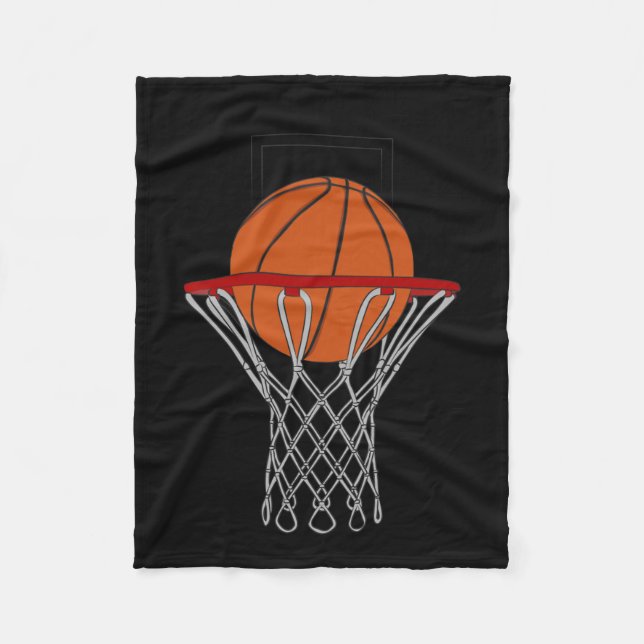 Kärlek Basketboll 4 Fleecefilt (Framsidan)
