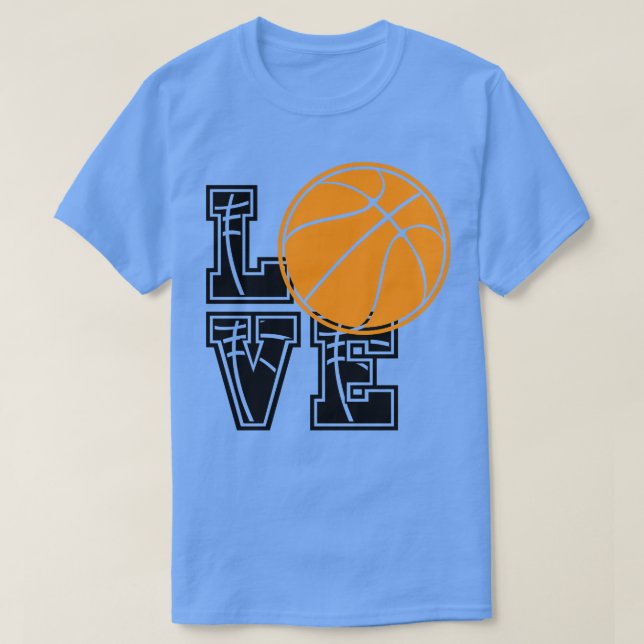 Kärlek Basketboll 4 T Shirt (Design framsida)