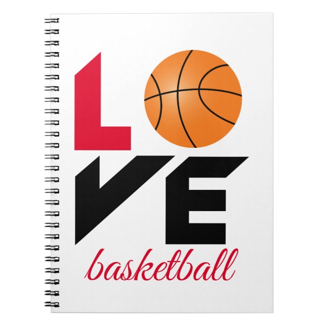 Kärlek basketboll anteckningsbok (Framsidan)