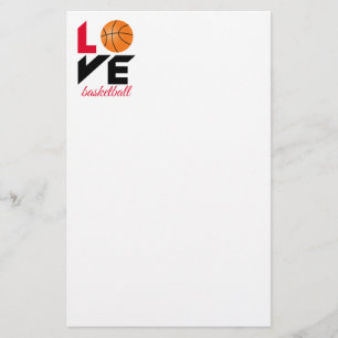Kärlek basketboll brevpapper