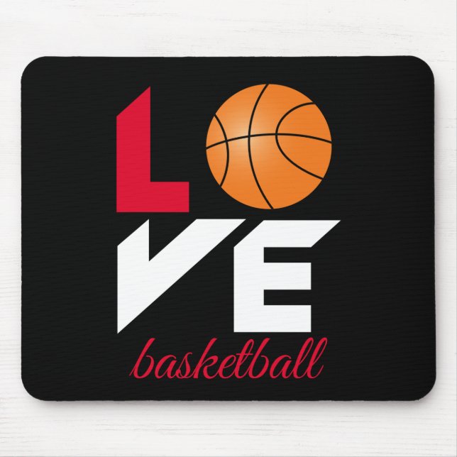 Kärlek basketboll musmatta (Framsidan)