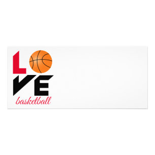 Kärlek basketboll reklamkort