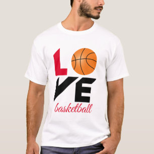 Kärlek basketboll t shirt