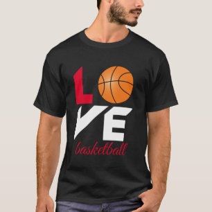 Kärlek basketboll t shirt