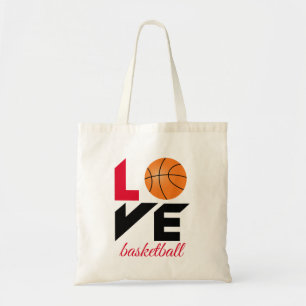 Kärlek basketboll tygkasse