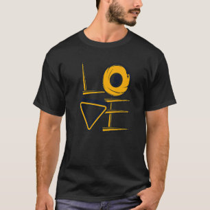 Kärlek Bassäng Snooker Bollar Player Billiards T Shirt