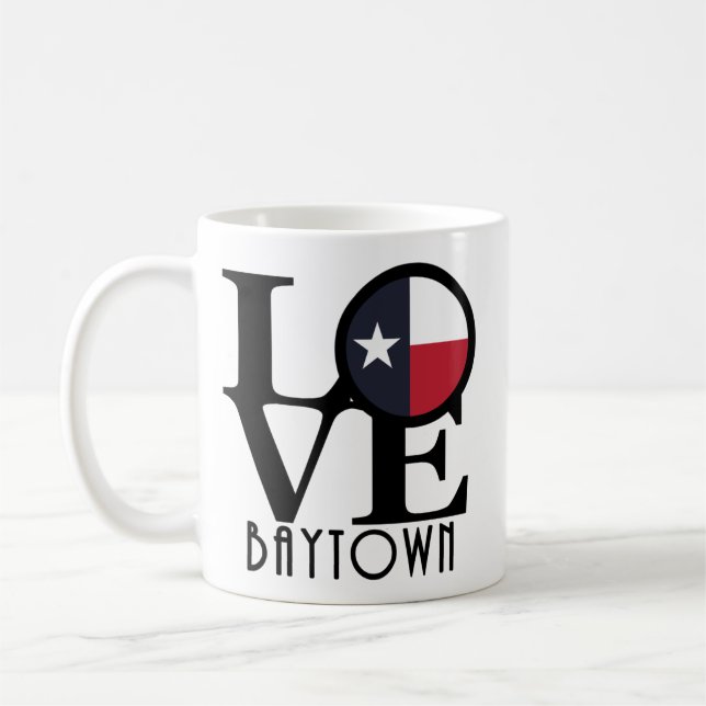 KÄRLEK Baytown Texas 11oz Kaffemugg (Vänster)