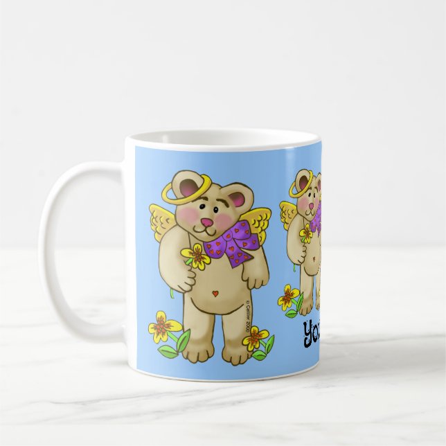 Kärlek Bear Angel Kaffemugg (Vänster)