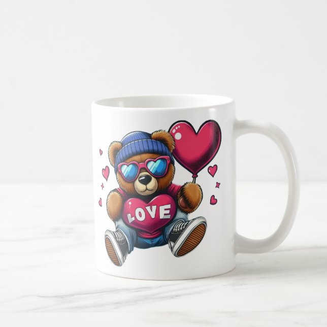 Kärlek Bear Kaffemugg (Höger)