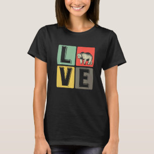 Kärlek Bear Loely Heart Brown Bears T Shirt