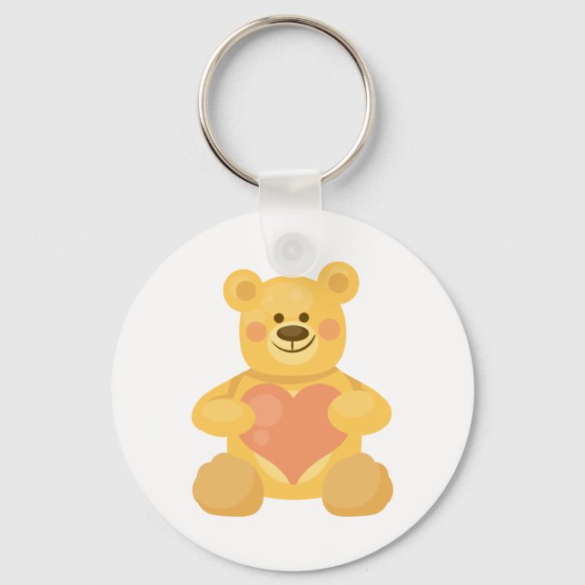 Kärlek Bear Nyckelring (Framsida)