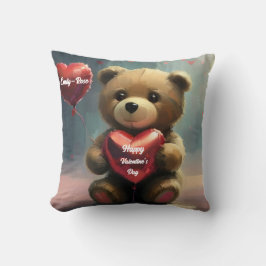 Kärlek Bear: Personlig Valentindagen Kudde