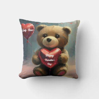 Kärlek Bear: Personlig Valentindagen Kudde