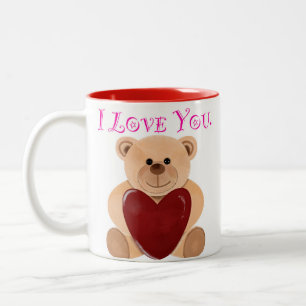 Kärlek Bear. Två-Tonad Mugg