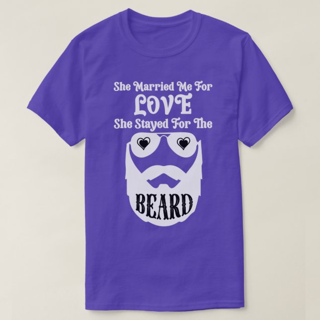 Kärlek Beard 1 T Shirt (Design framsida)