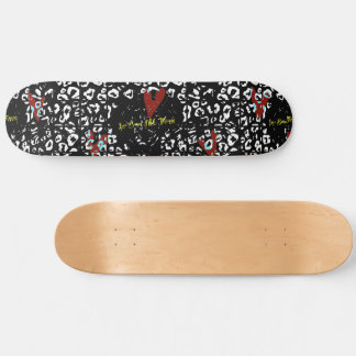 Kärlek Bears All Sak Cheetah Christian Scripture Mini Skateboard Bräda 18,5 Cm