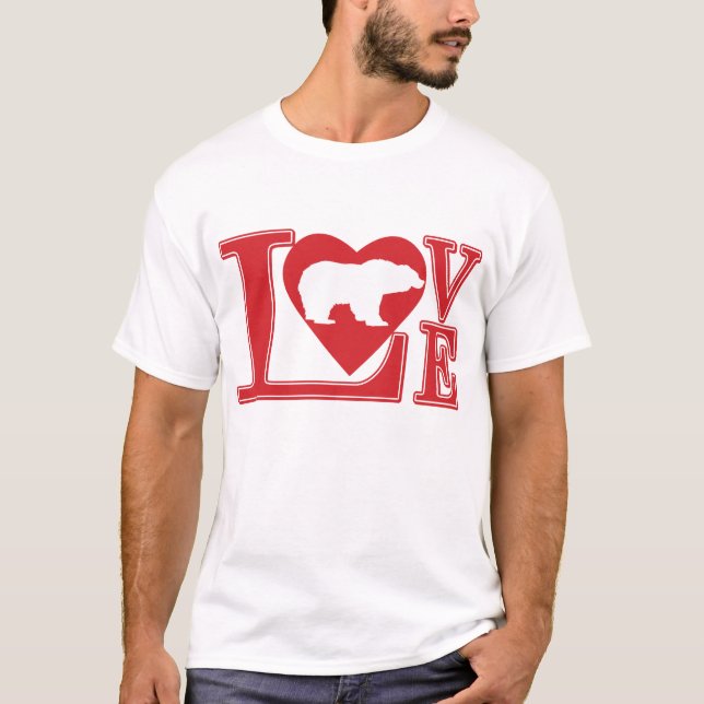 Kärlek Bears T Shirt (Framsida)