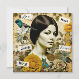 Kärlek, Beauty, Inspire, Dream and Hope Vintage Da