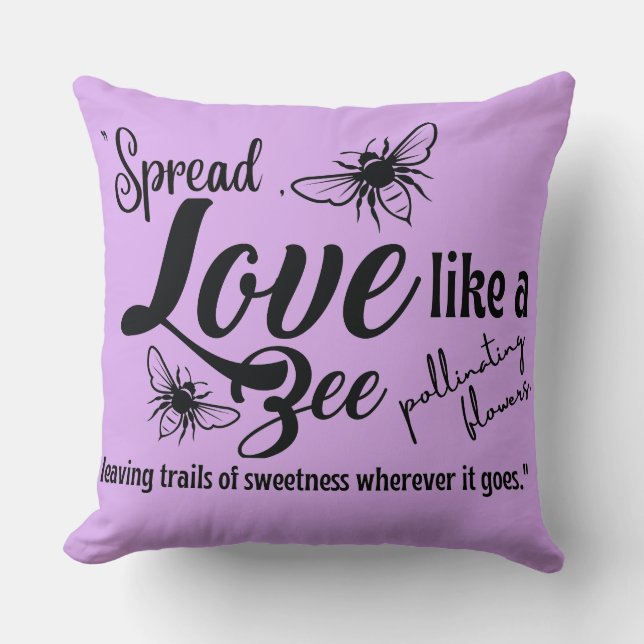 kärlek bee kudde (Framsida)